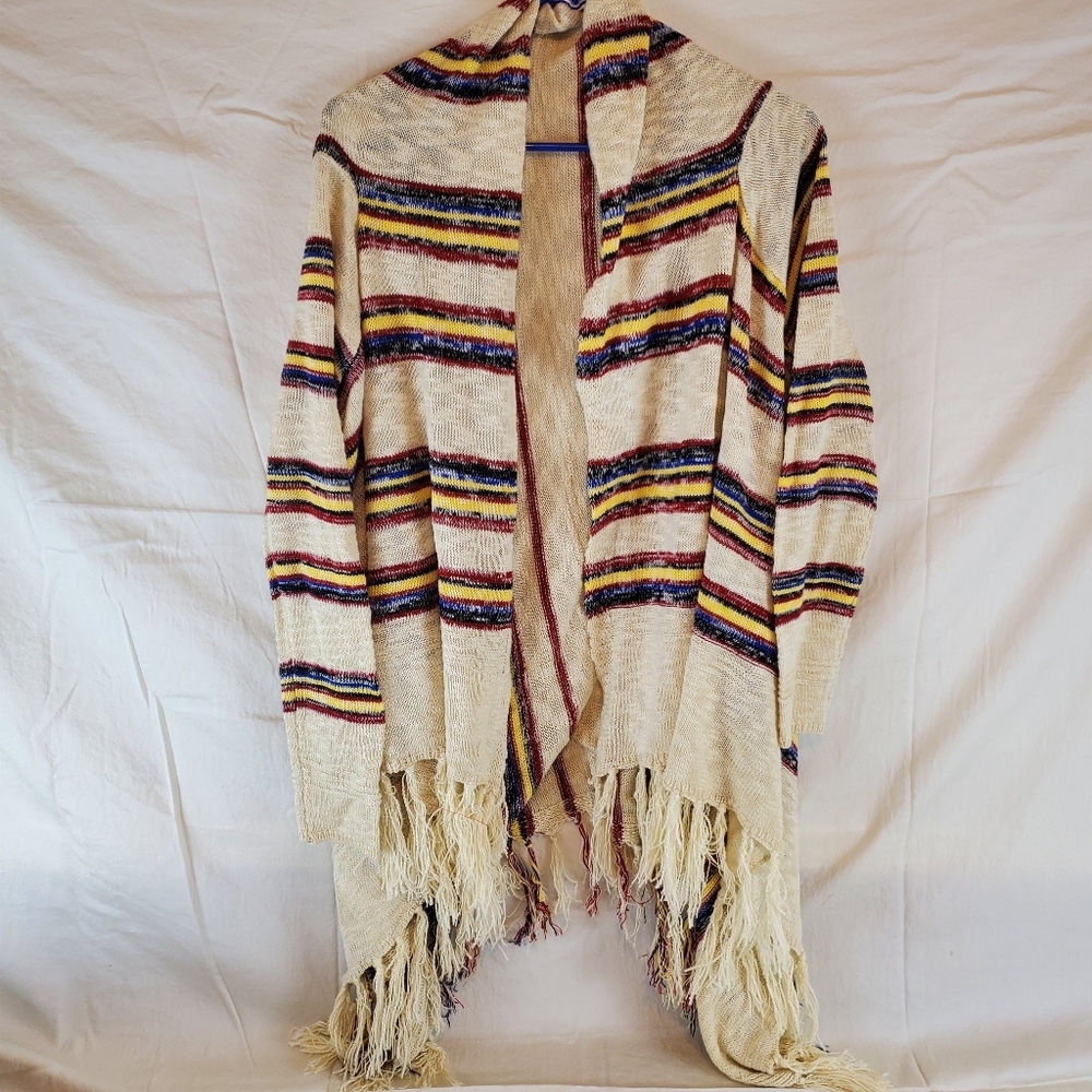 Jodifl Cardigan Fringe Sweater Size S/M